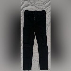 Black holy jeggings , American Eagle